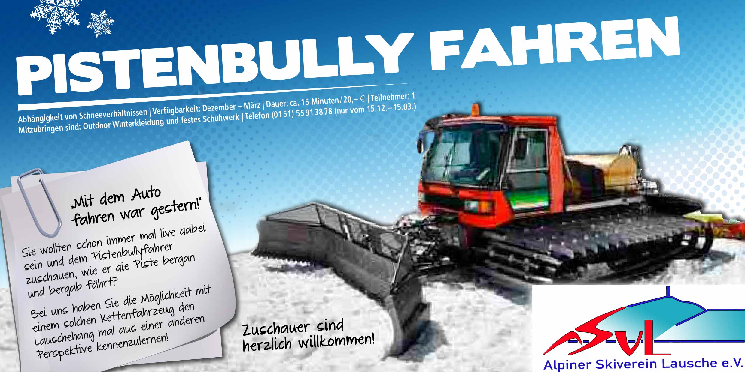 Werbeflyer Pistenbully