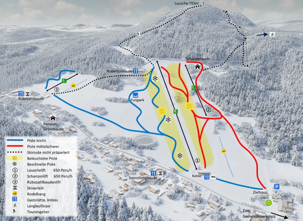 Skiplan Lausche